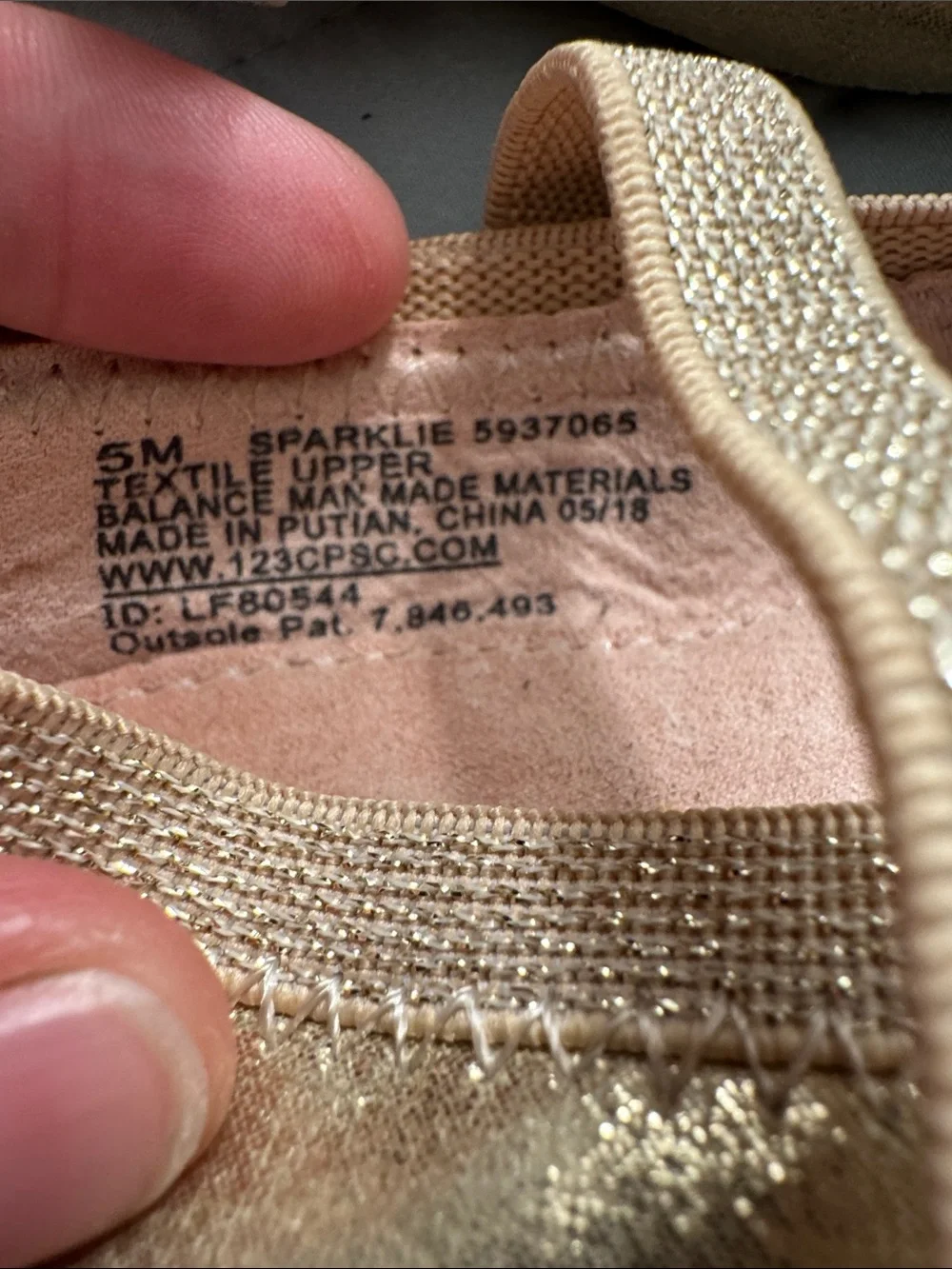 Gold Sparkly Dress Shoes